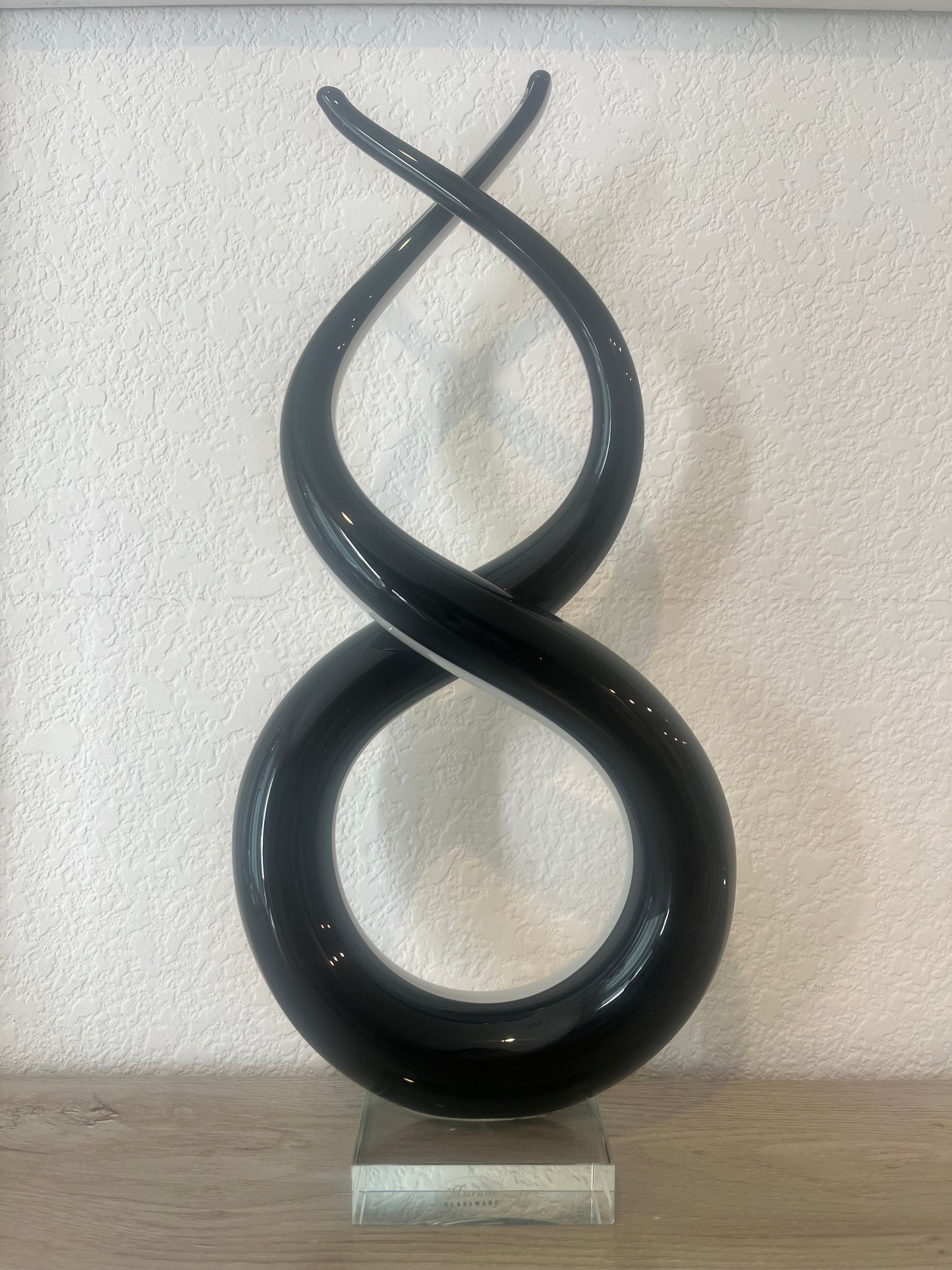 Murano Glass Art Sculpture Love Knot