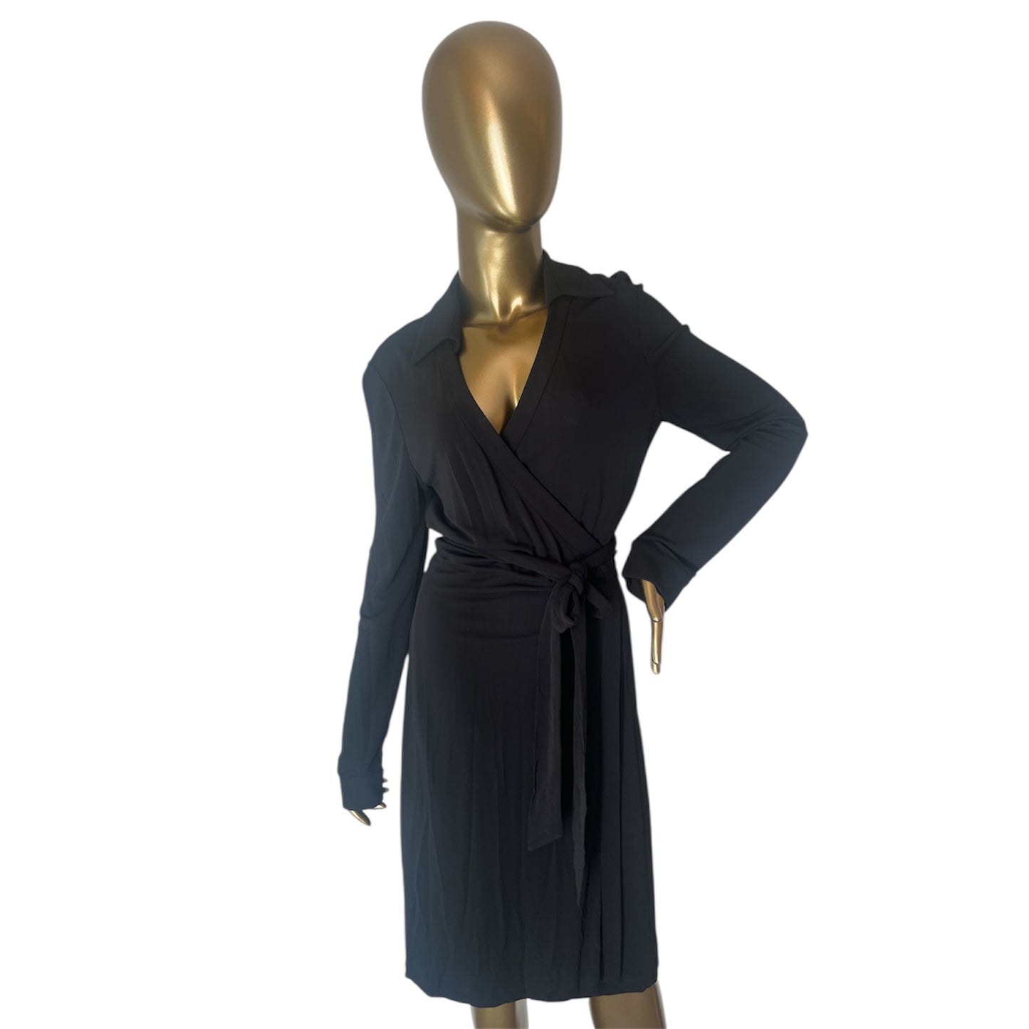 Diane von Furstenberg Black Wrap Dress