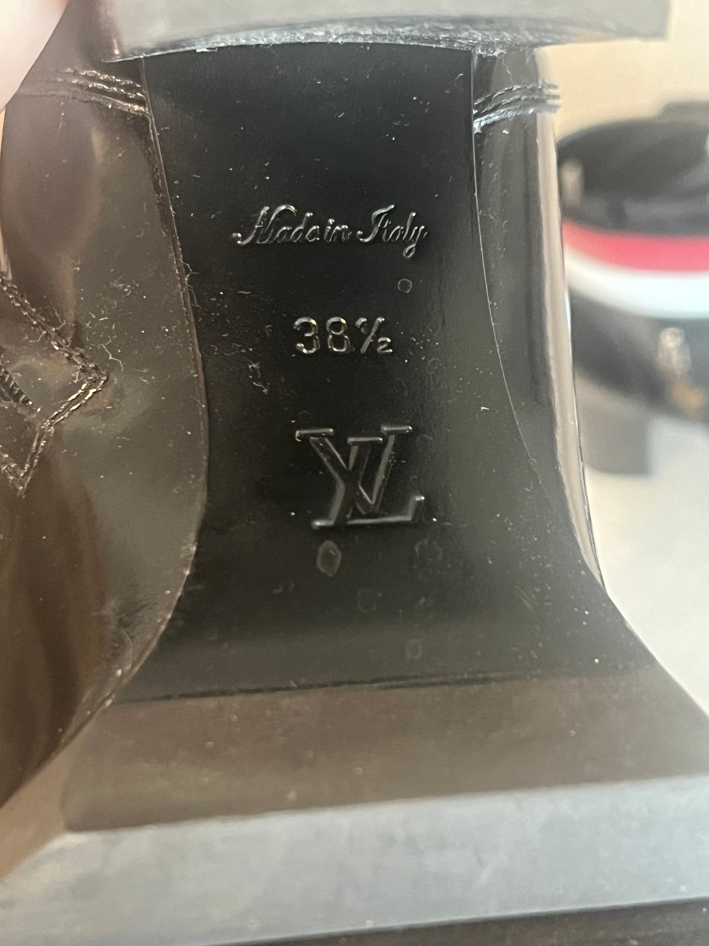 Authentic Louis Vuitton Black Star Trail Combat Boots 38 1/2