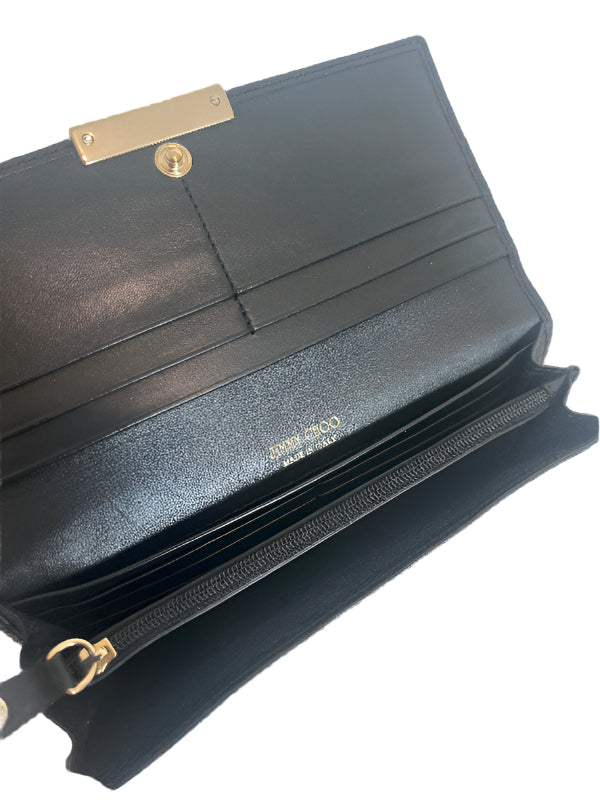 Jimmy Choo Black Leather Wallet