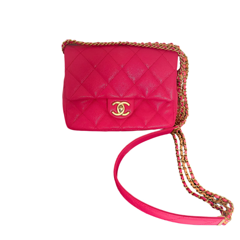 Rose Pink Chanel Crossbody Flap 24C