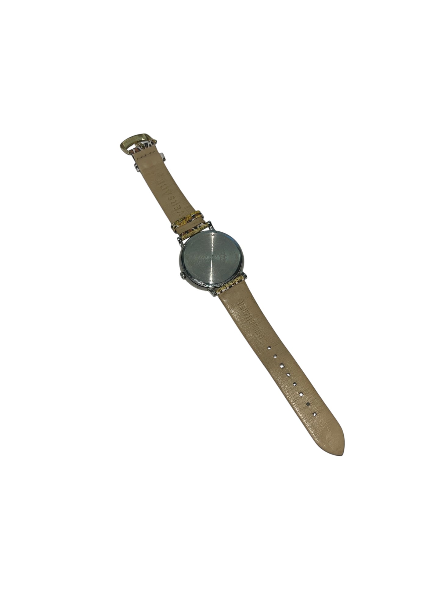 Authentic Women's Versace V-Circle Watch (The Manifesto Edition) Leopard Leather