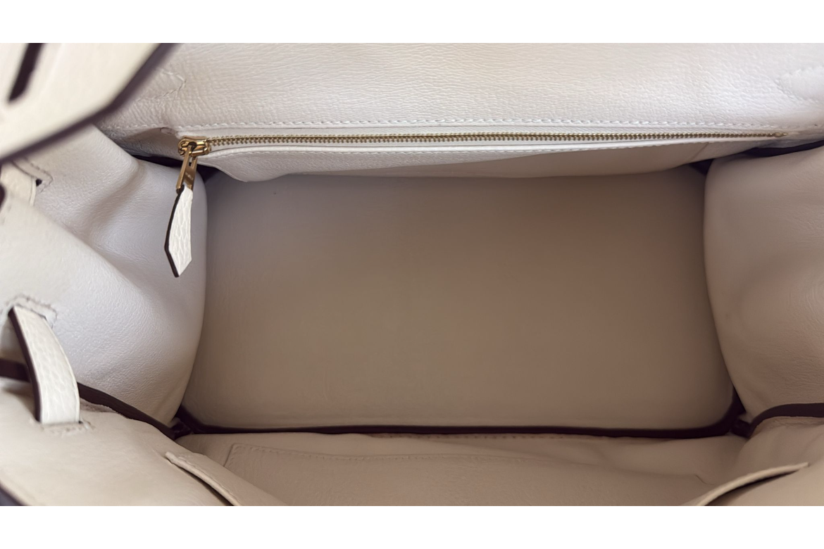 Authentic Hermes Birkin 30 Clemance Leather Nata Bag 2021