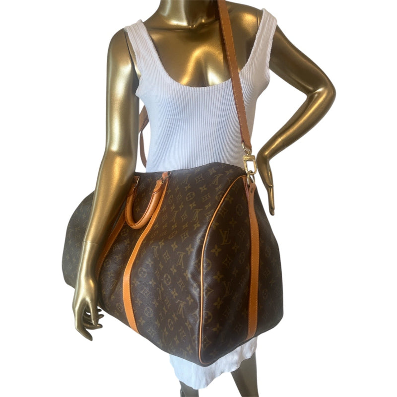 Vintage Louis Vuitton Monogram Keepall Bandouliere 55