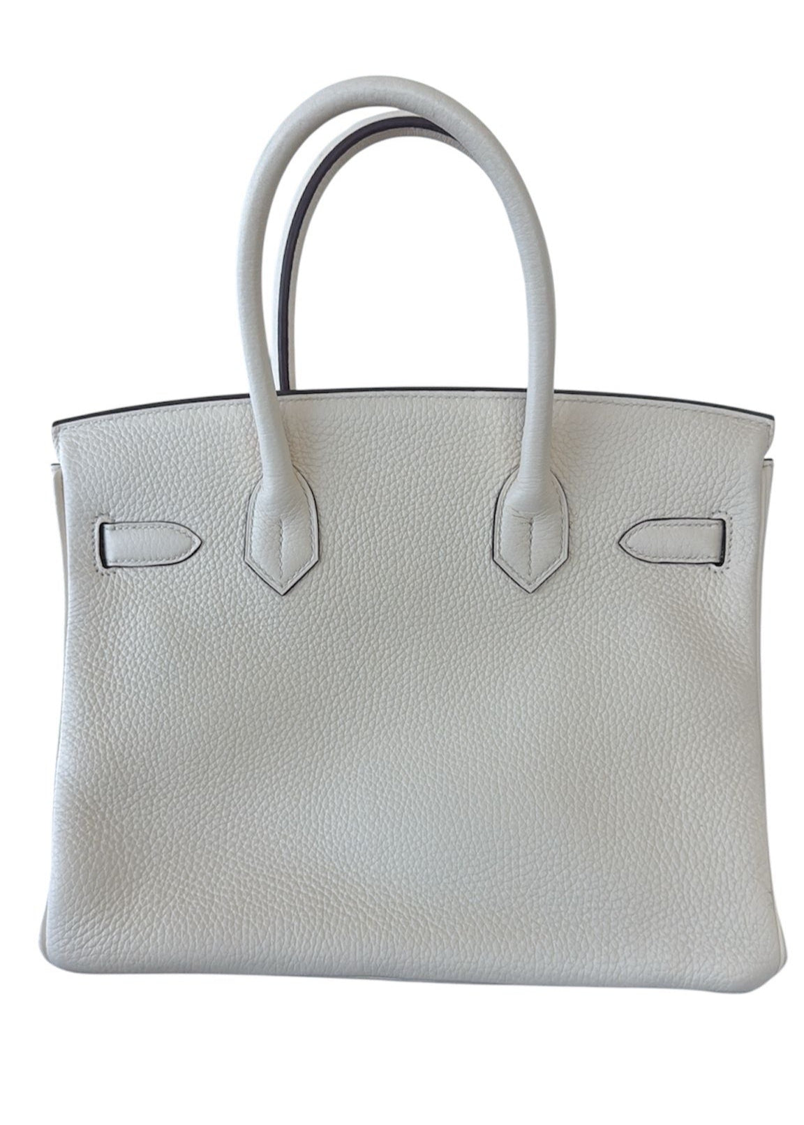 Authentic Birkin 30 Clemance Leather Nata Bag 2021