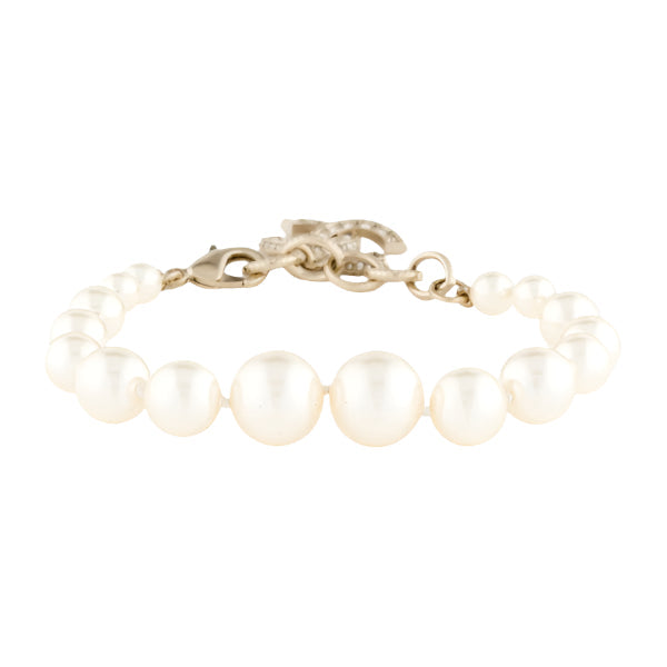 Chanel Classic Faux Pearl Strass Bracelet