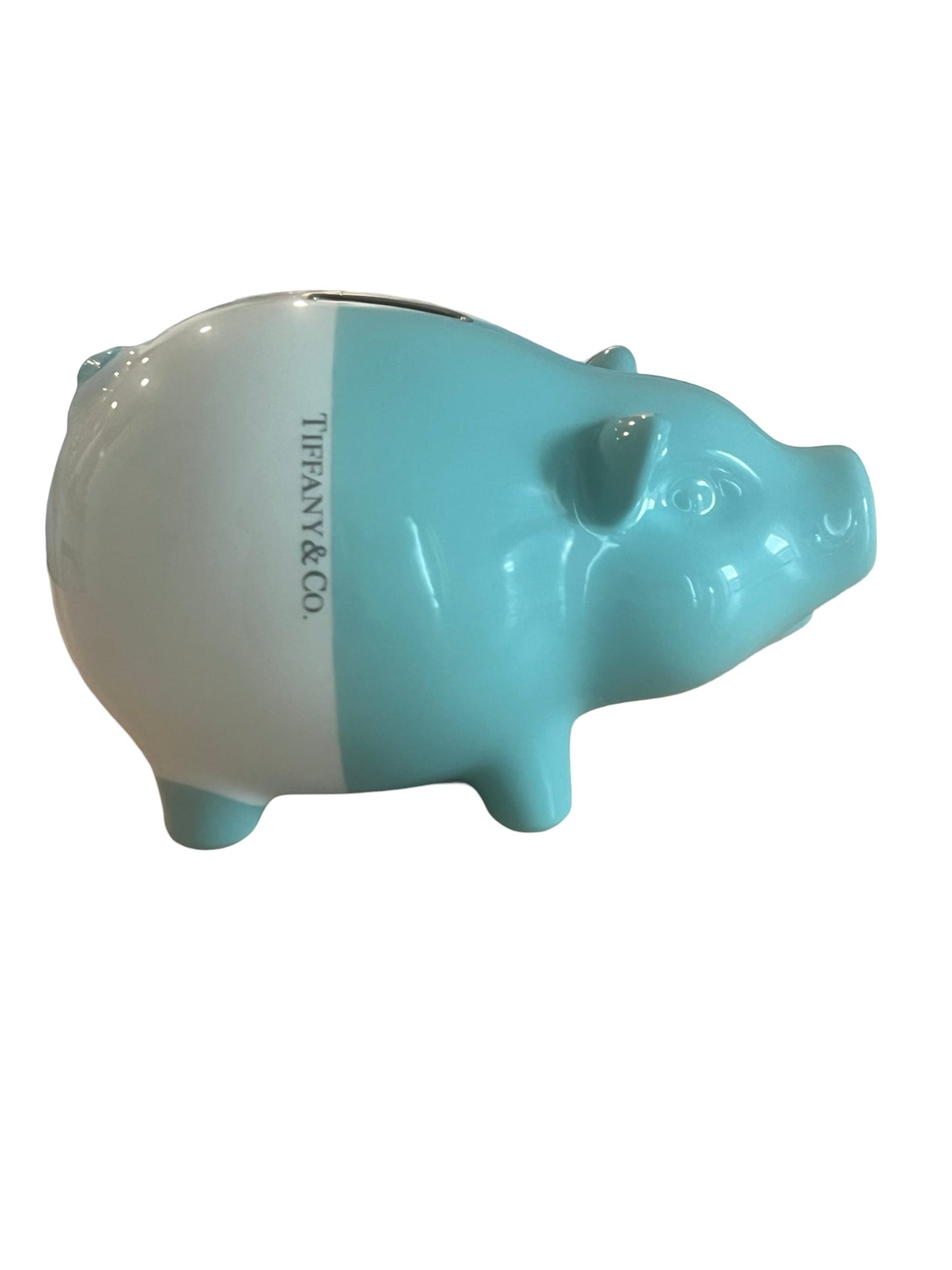 Tiffany & Co Blue Ceramic Piggy Bank