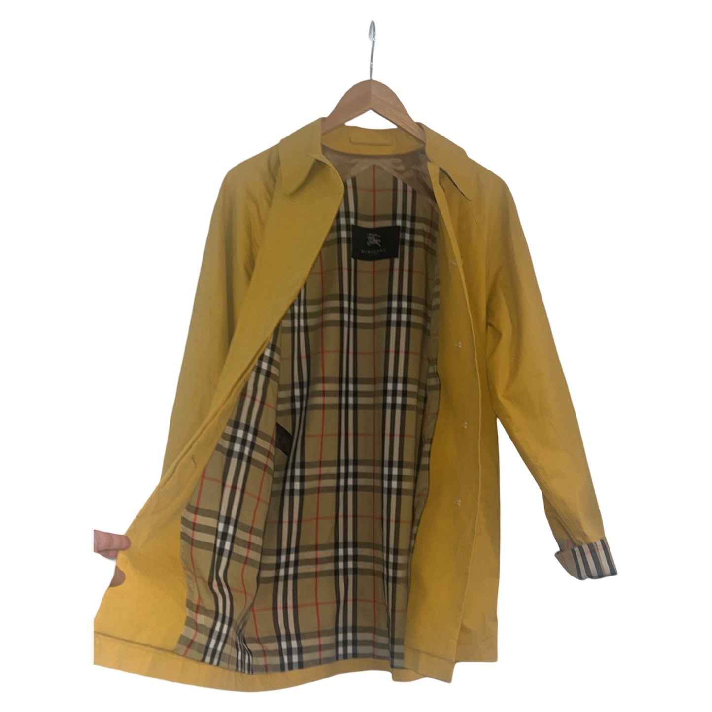 Burberry Yellow Coat Jacket