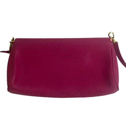 Fendi Pink Leather Crossbody Clutch Bag