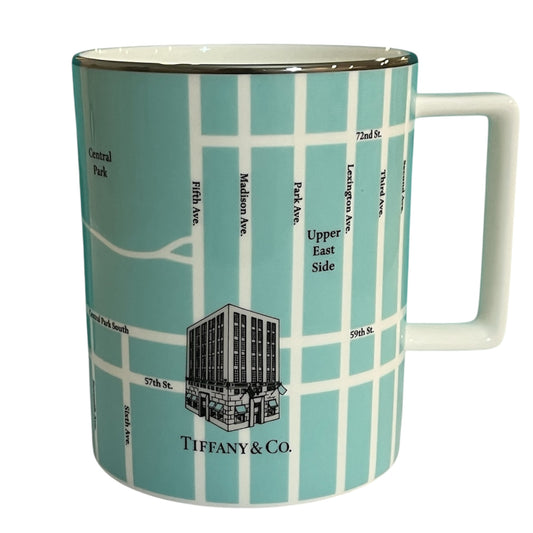 Tiffany & Co Blue Manhattan New York Street Map Coffee Cup