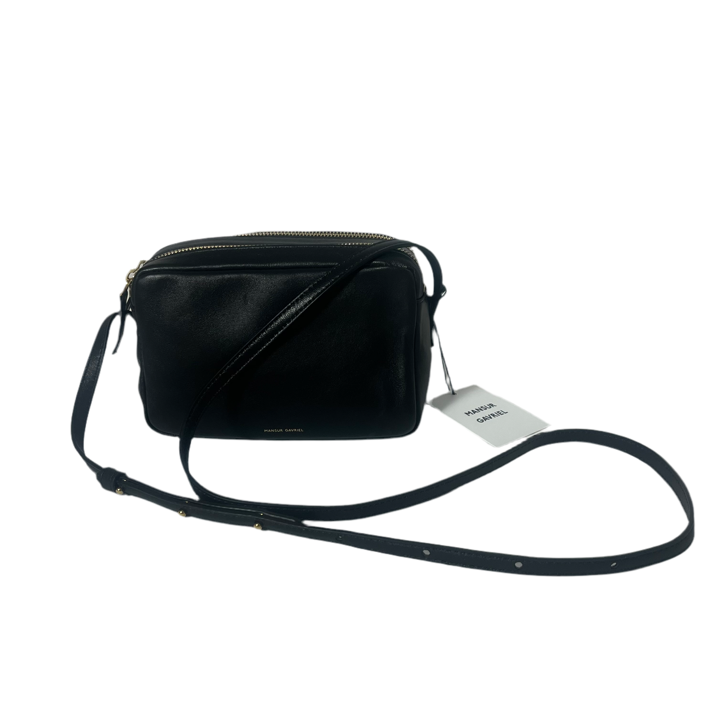 Mansur Gavriel Black Leather Crossbody Bag