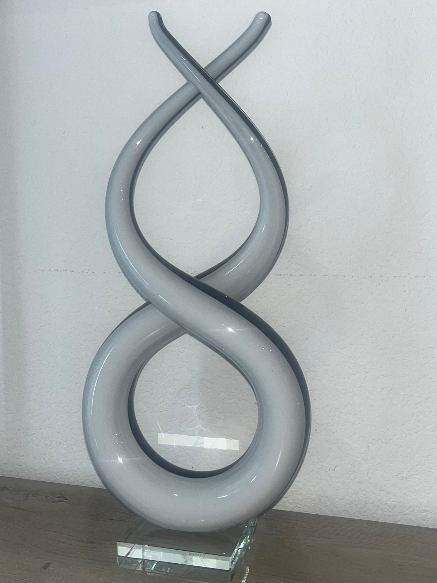 Murano Glass Art Sculpture Love Knot