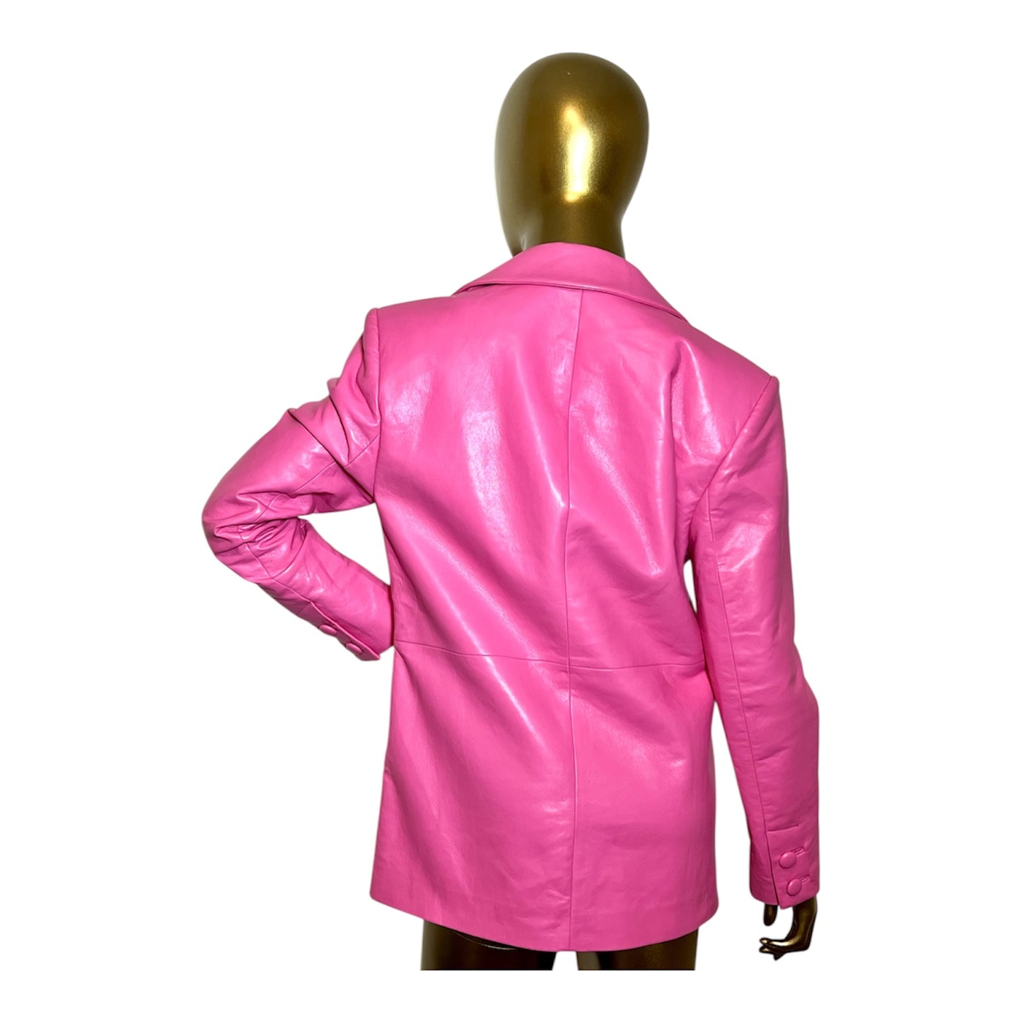 AS by DF Pink Leather Jacket XS
