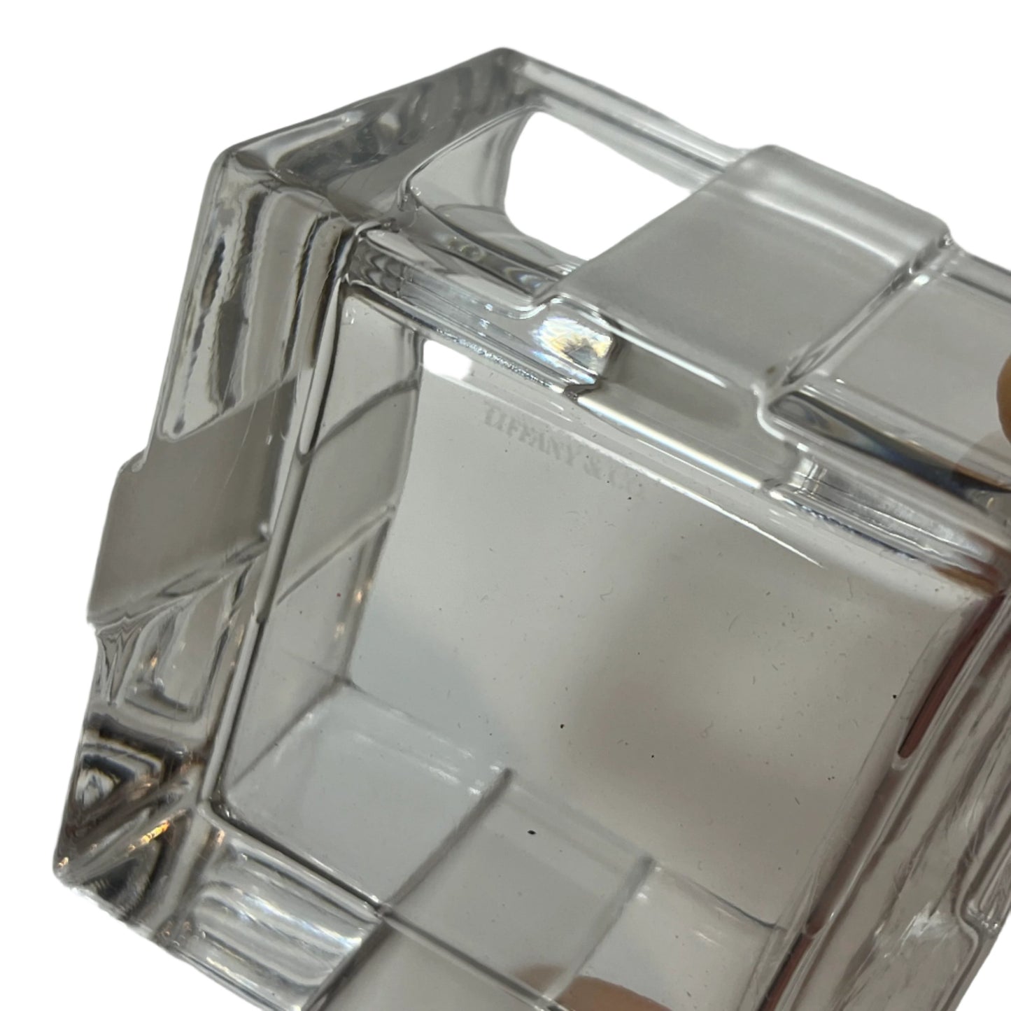 Tiffany & Co. Crystal Present Trinket Box