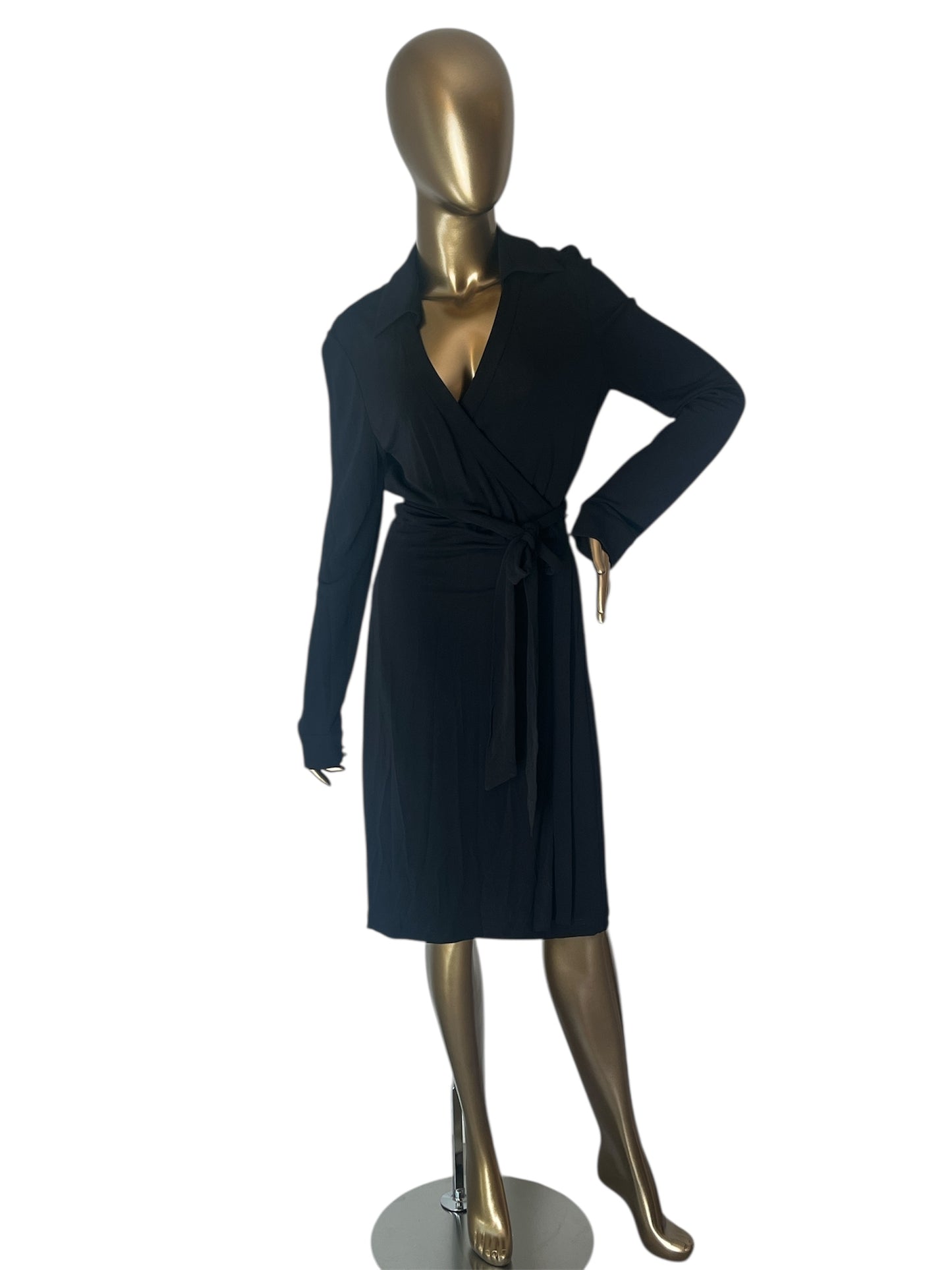 Diane von Furstenberg Black Wrap Dress