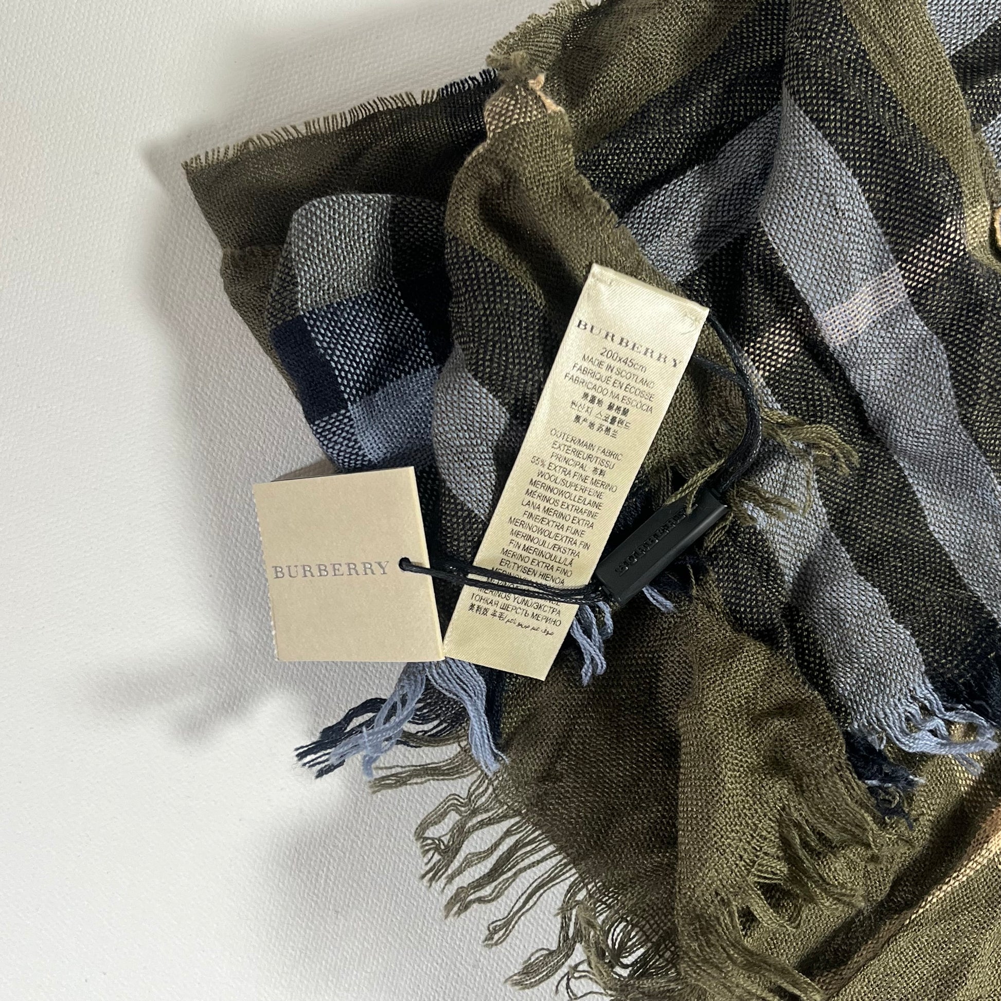 Burberry Giant Check Plaid Printed Scarf