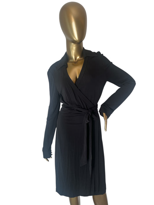 Diane von Furstenberg Black Wrap Dress