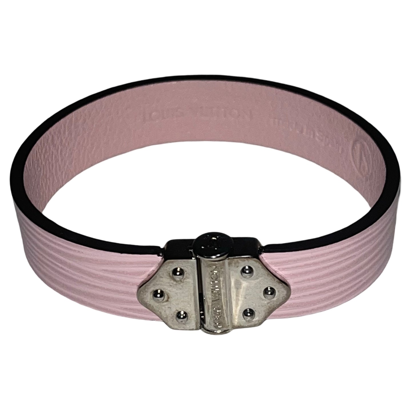 Louis Vuitton Pink Leather Epi Nano Wrap Bracelet