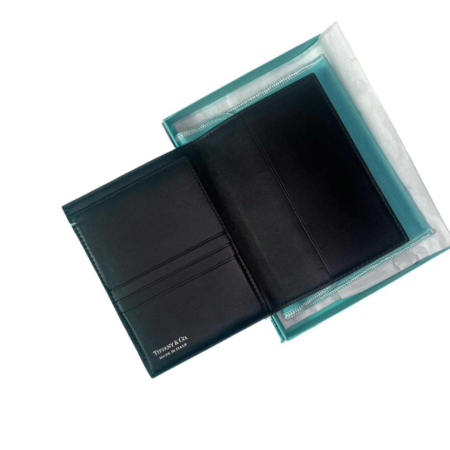 Tiffany & Co Blue Leather Passport Holder