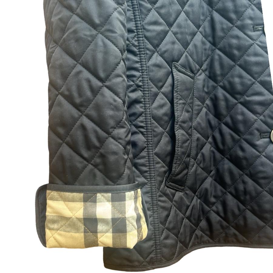 Burberry Brit Navy Blue Quilted Coat Large