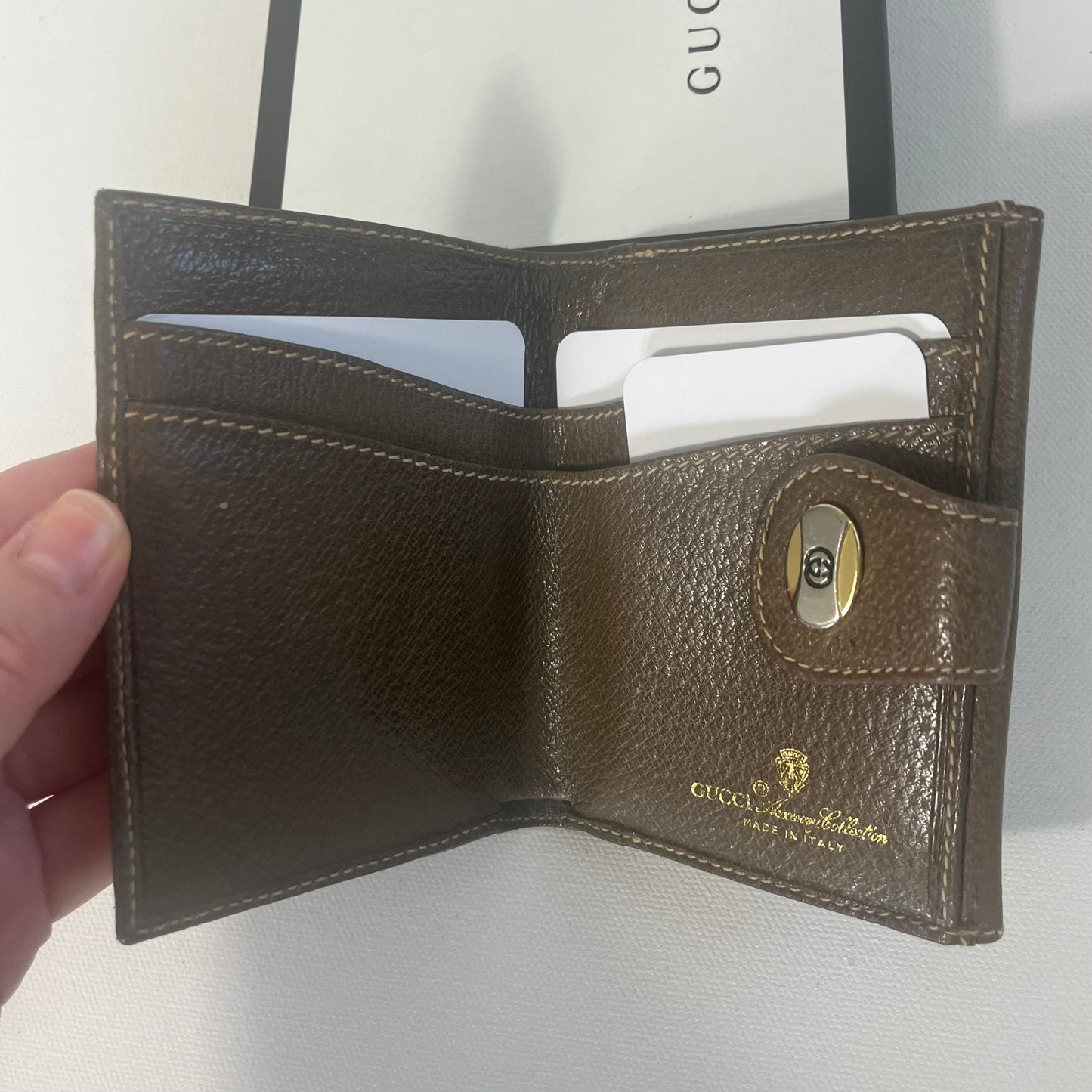 Gucci GG Plus Snap Compact Wallet