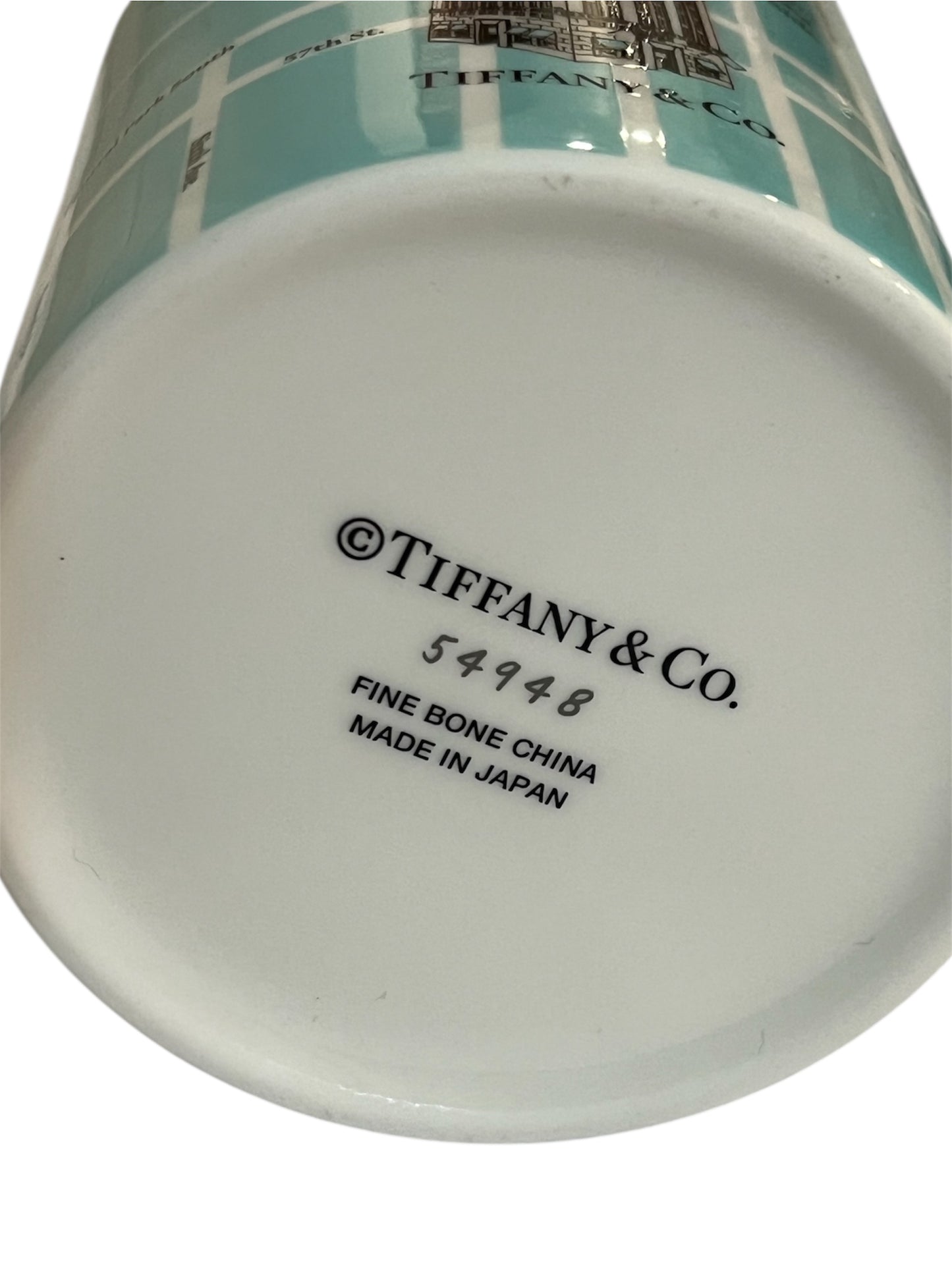 Tiffany & Co Blue Manhattan New York Street Map Coffee Cup