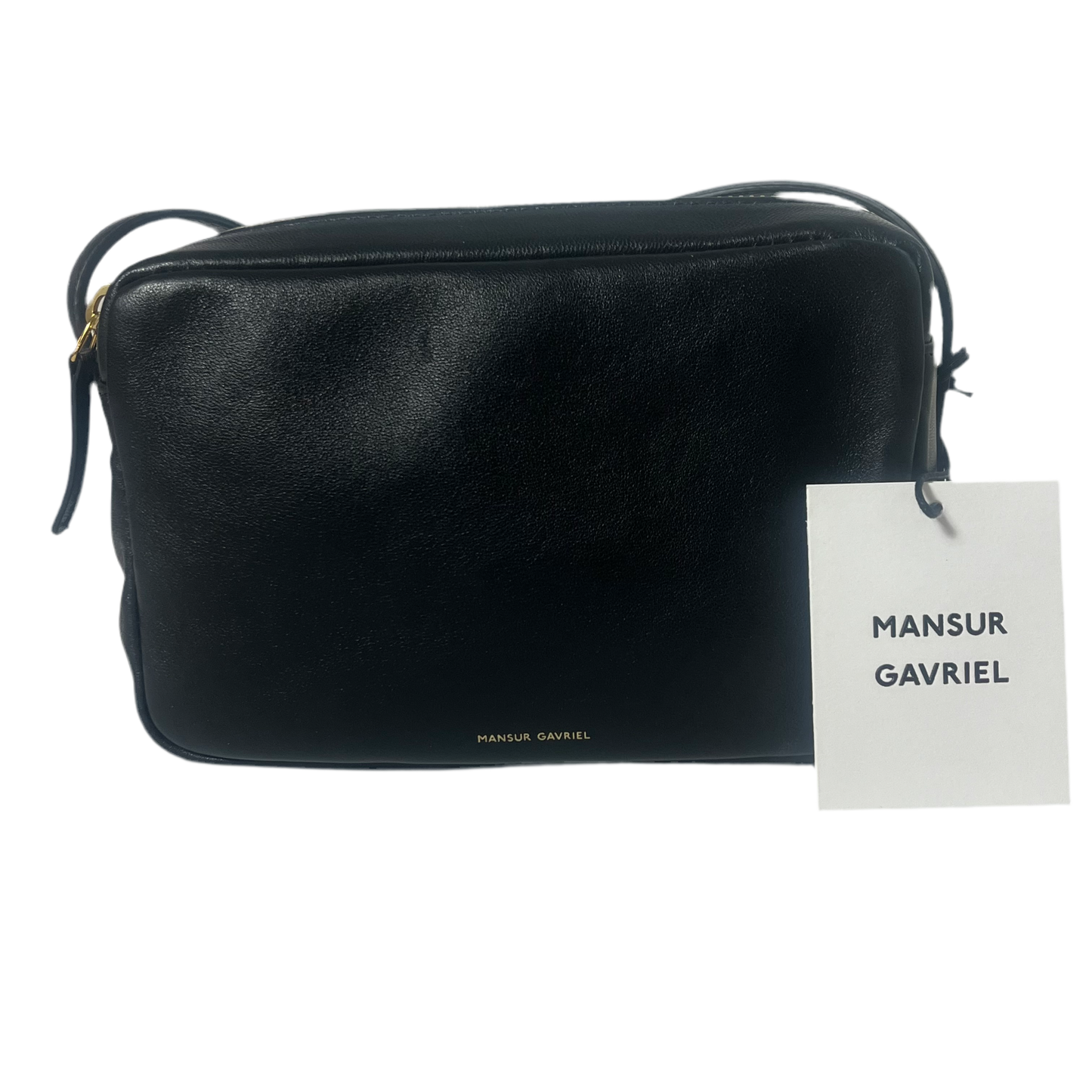 Mansur Gavriel Black Leather Crossbody Bag