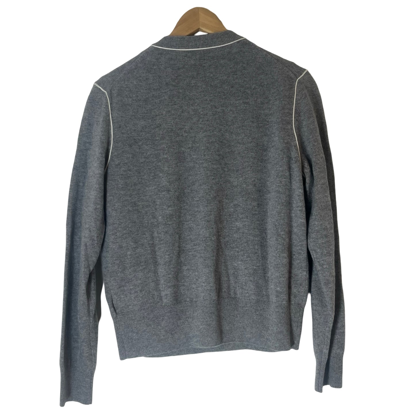 Burberry Gray Cashmere Cardigan Sweater Set