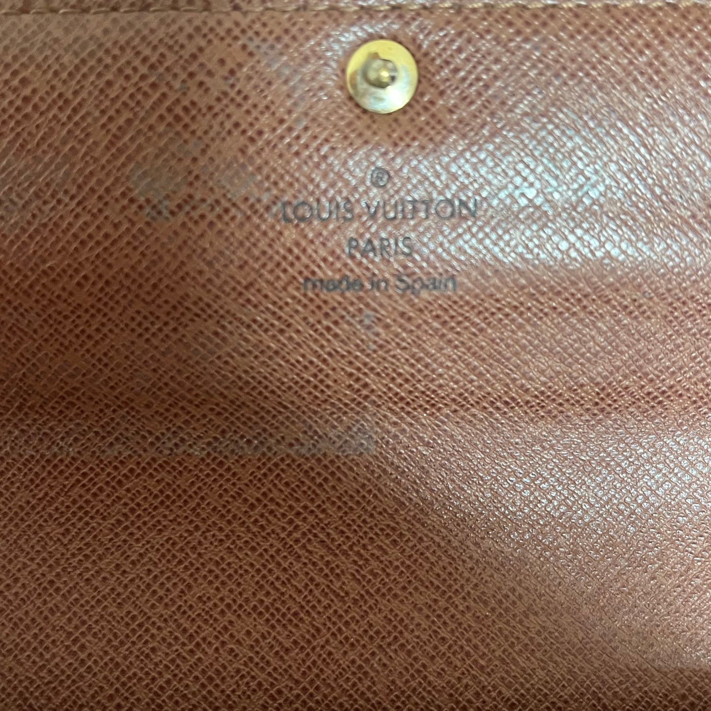 Louis Vuitton Monogram Print Coated Canvas Sarah Wallet