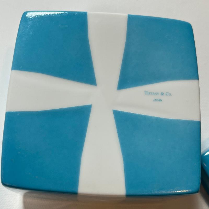 Tiffany & Co Blue Large Porcelain Trinket Box  