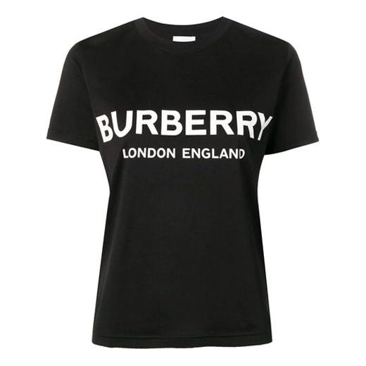 Burberry Graphic Print Crew Neck Black T-Shirt