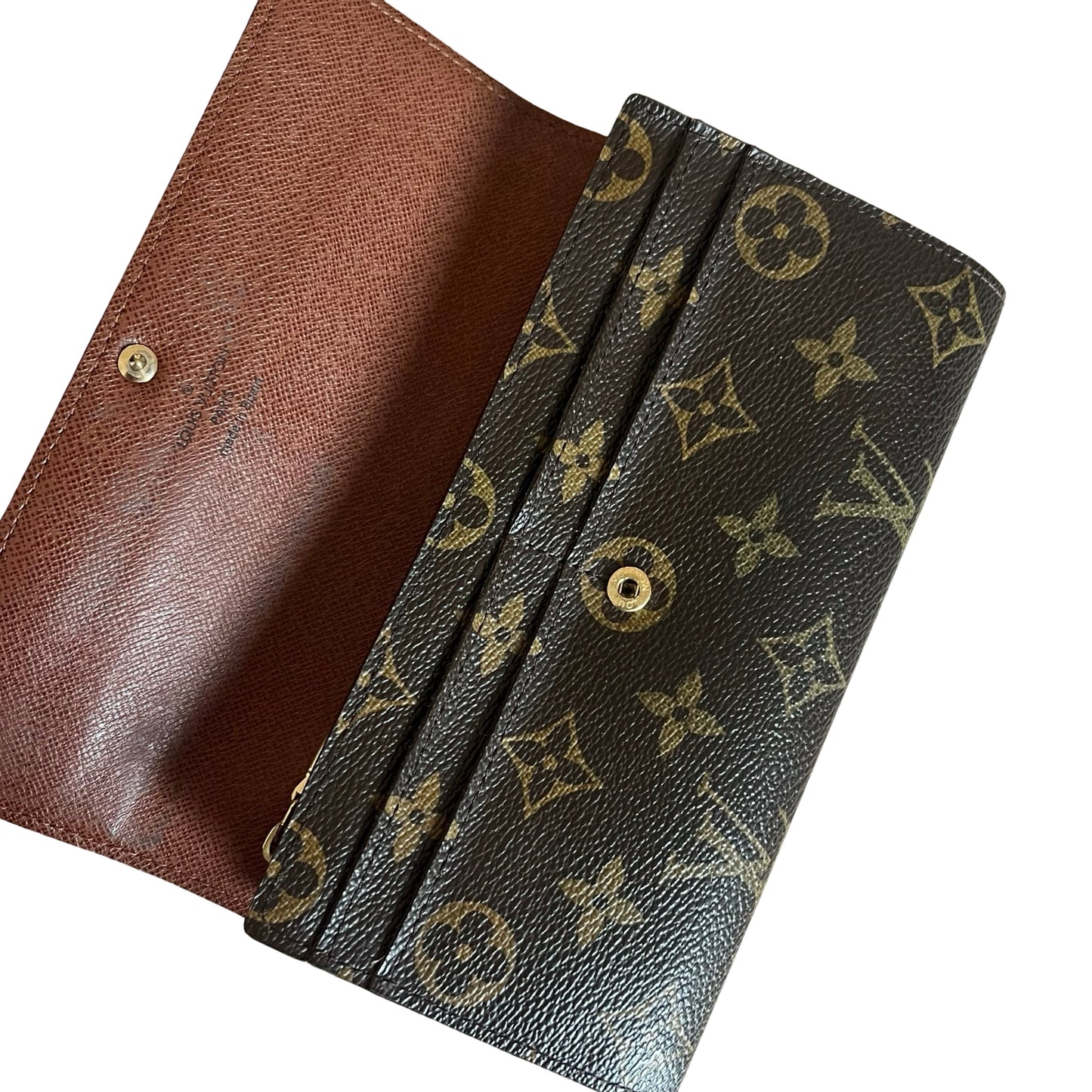 Louis Vuitton Monogram Print Coated Canvas Sarah Wallet