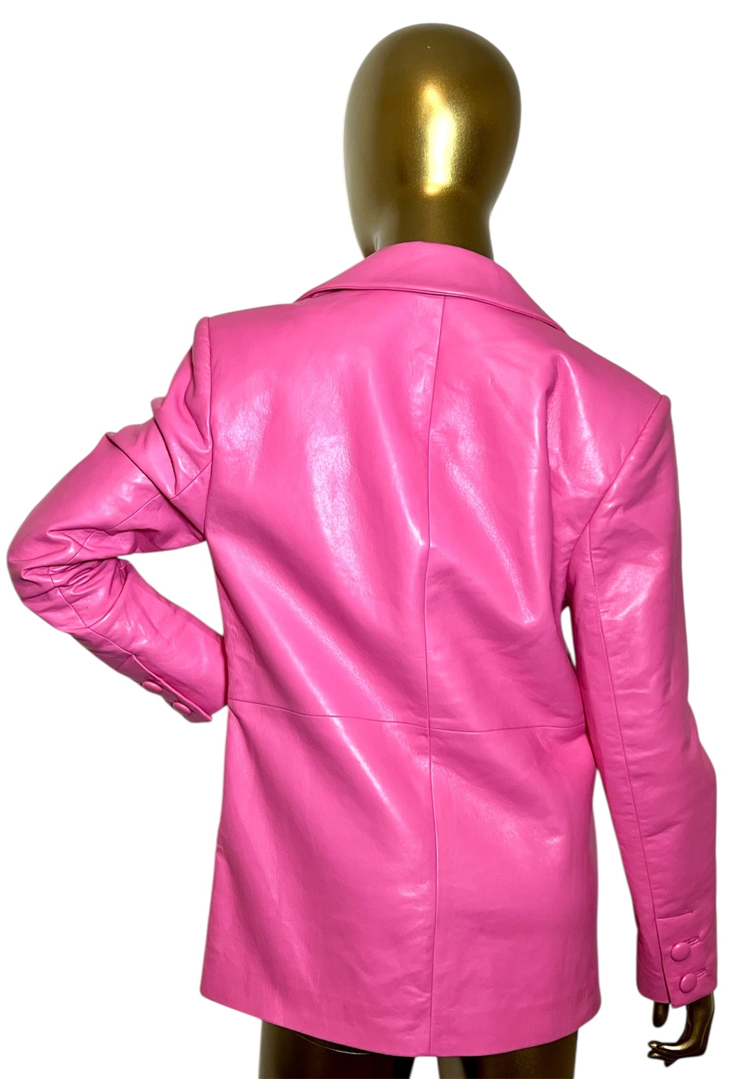 AS by DF Pink Leather Jacket XS
