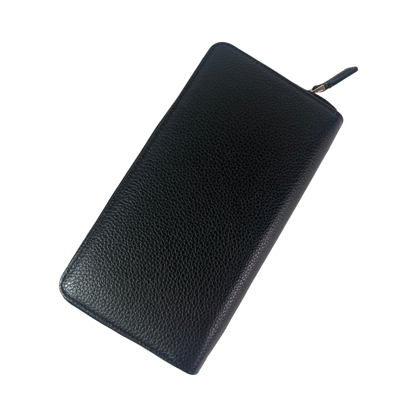 Montblanc Black Leather Zip Around Wallet