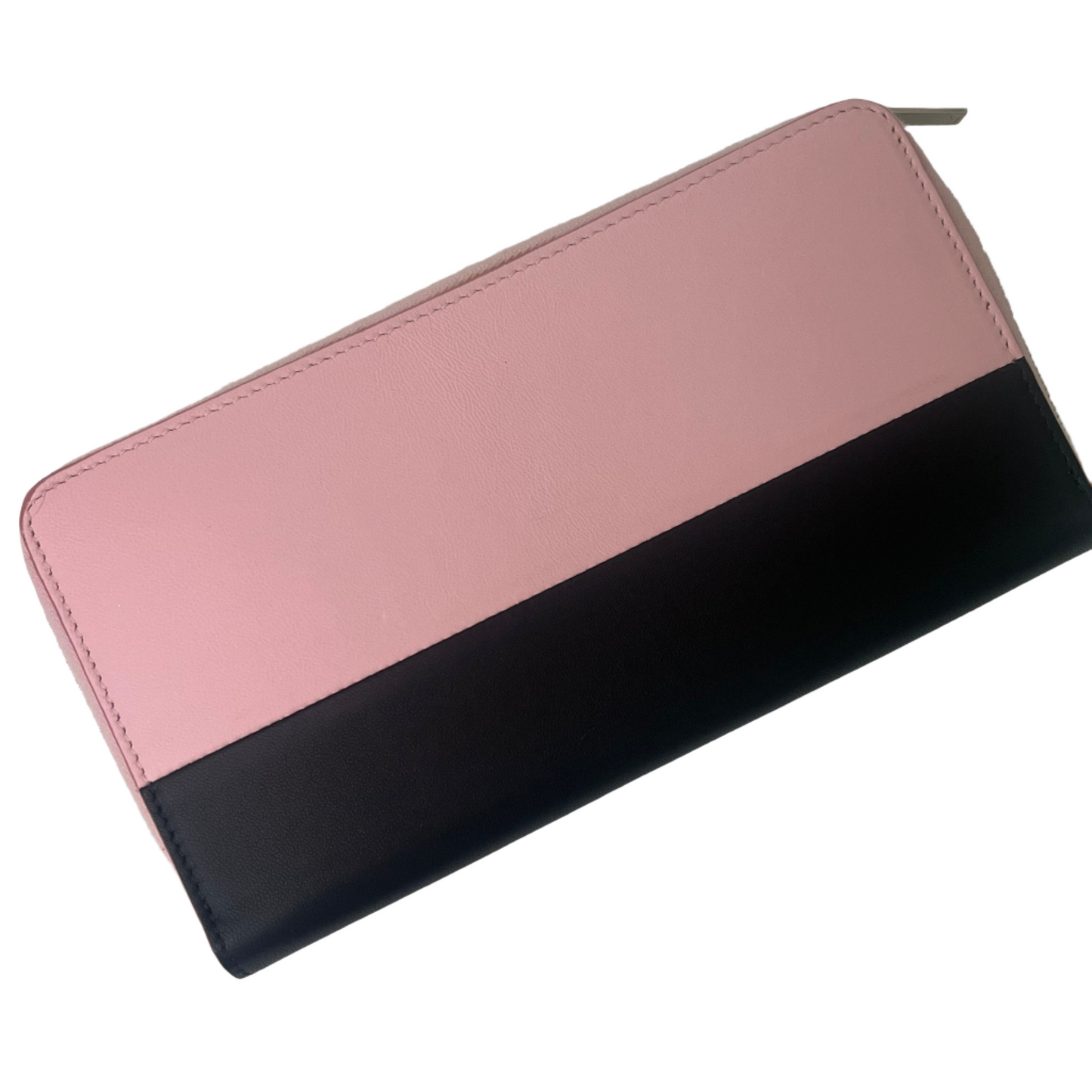 Celine Continental Pink & Black Leather Wallet