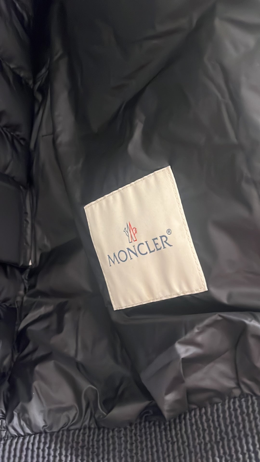 Moncler Black Puffer Coat Jacket