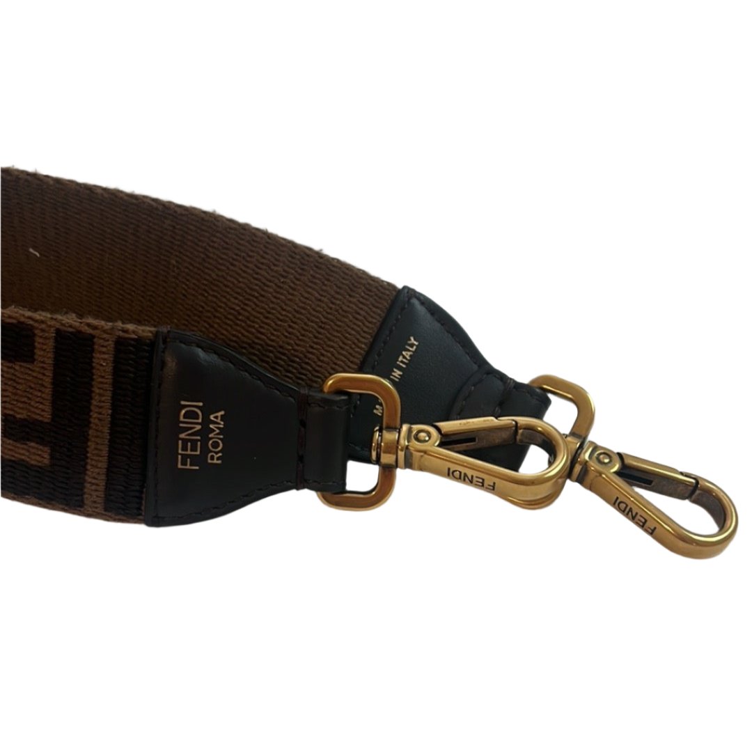 Fendi Brown Zucca Shoulder Strap You