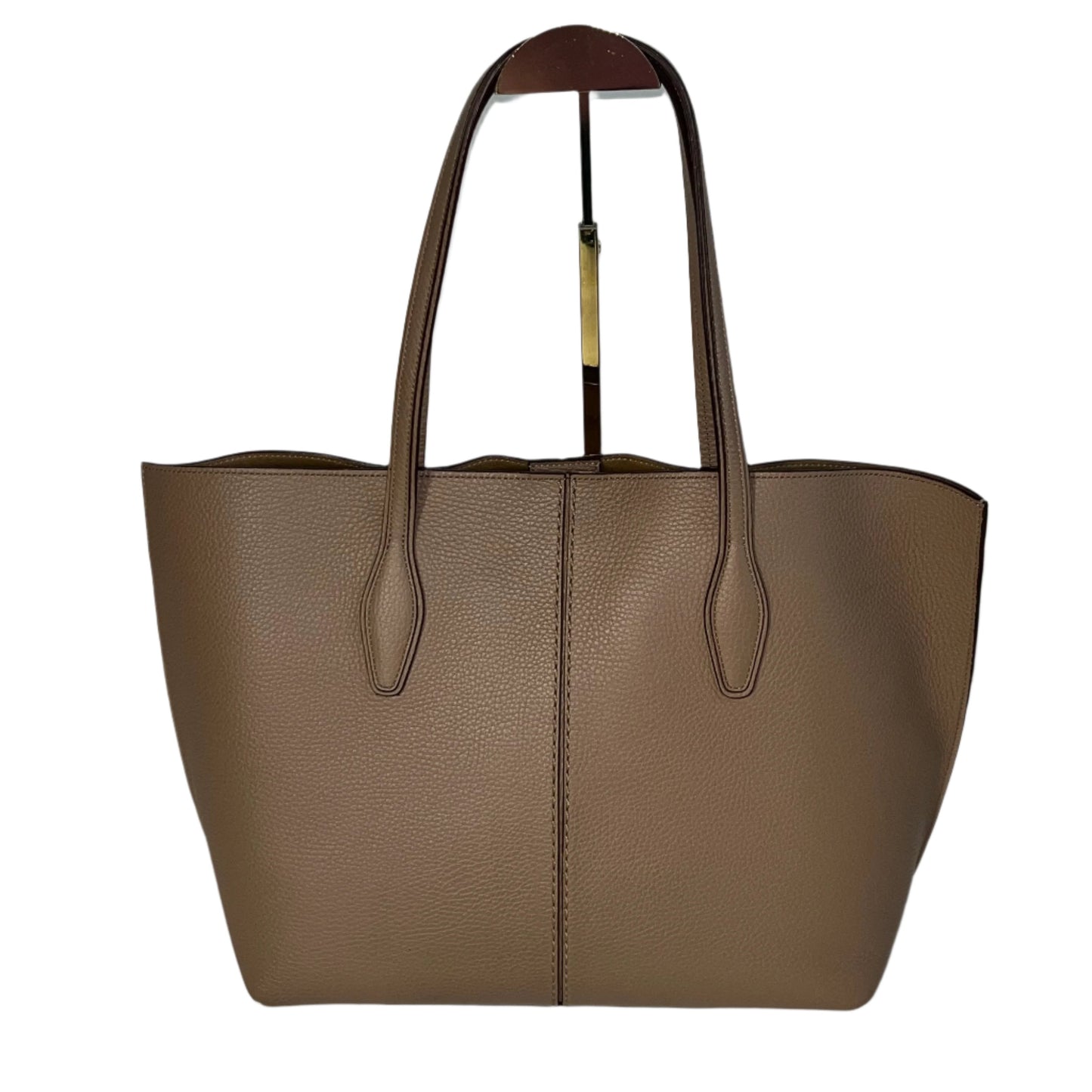 Tod's Taupe Leather Large Tote Bag