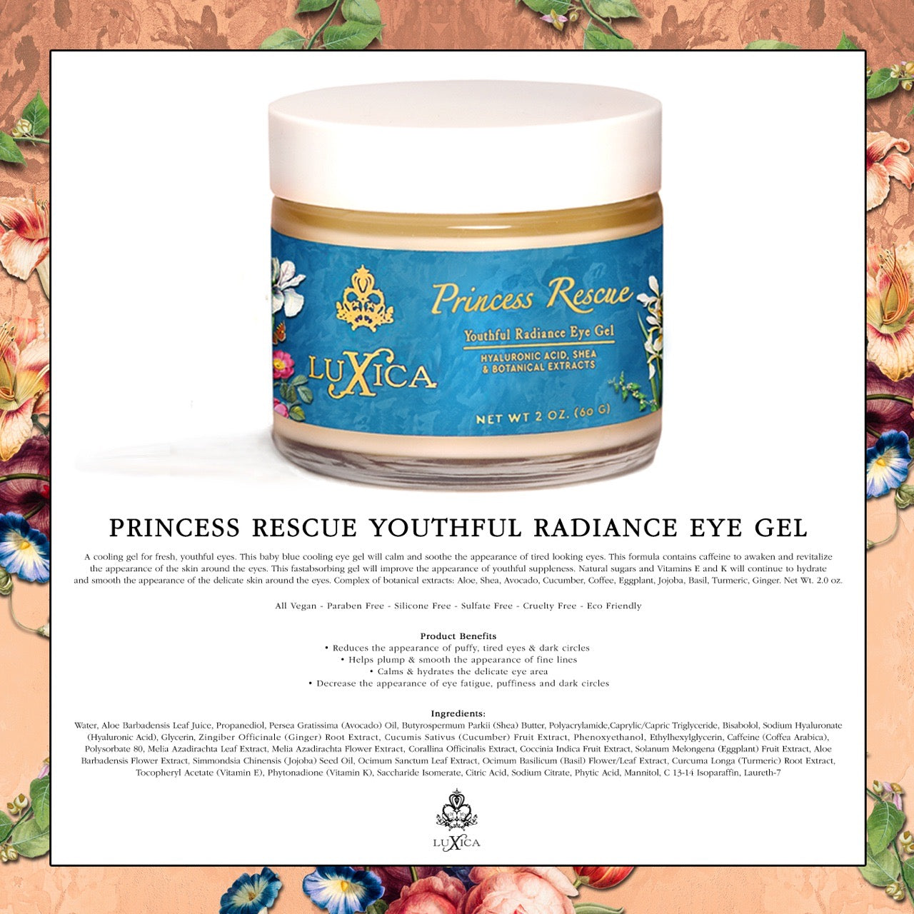 LUXICA PRINCESS RESCUE YOUTHFUL RADIANCE EYE GEL