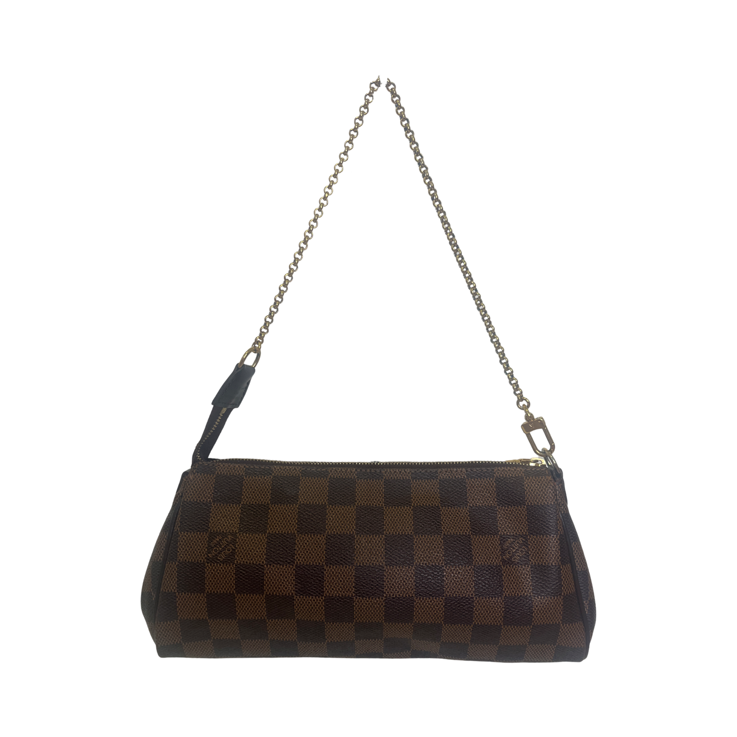 Louis Vuitton Damier Ebene Eva Clutch Crossbody Bag