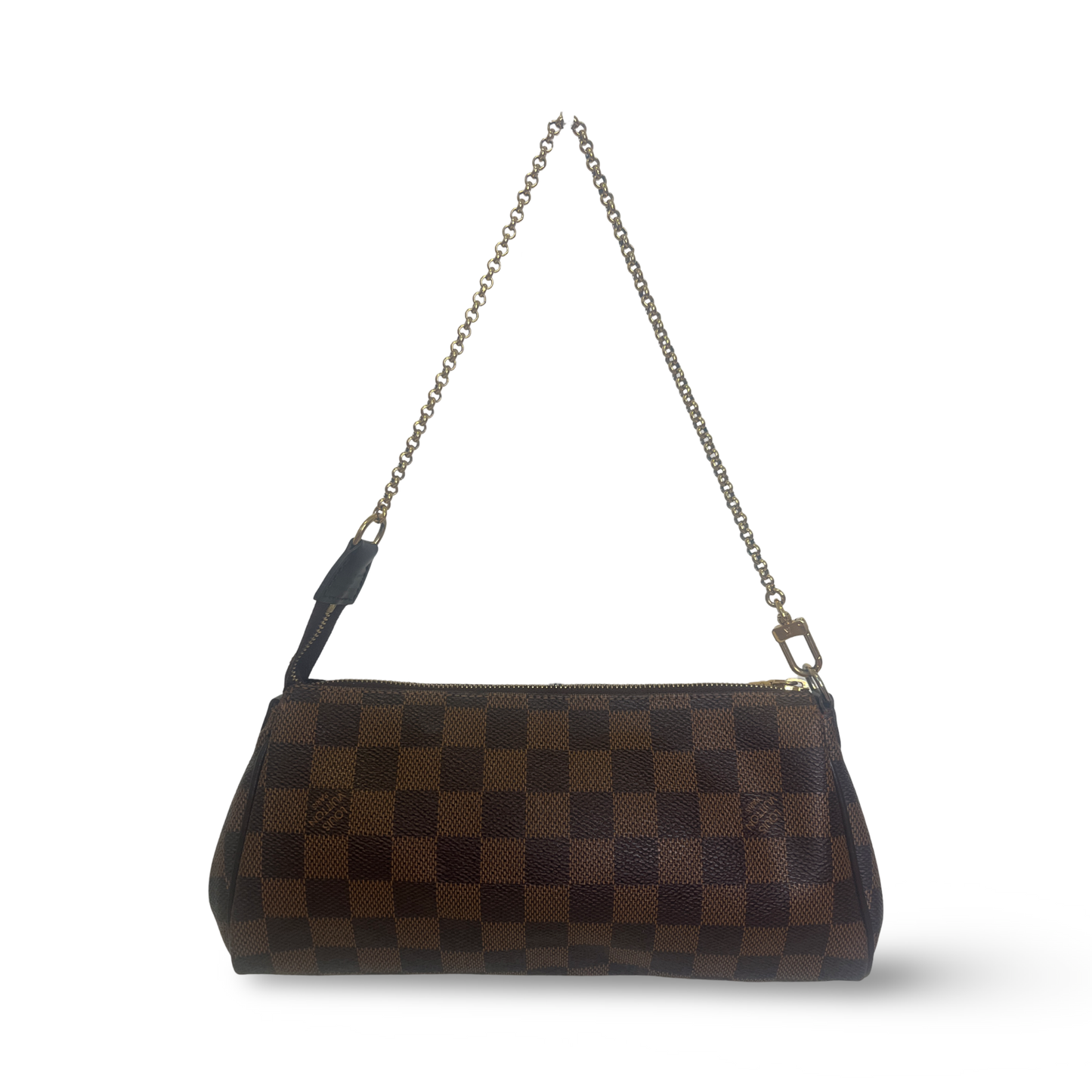 Louis Vuitton Damier Ebene Eva Clutch Crossbody Bag