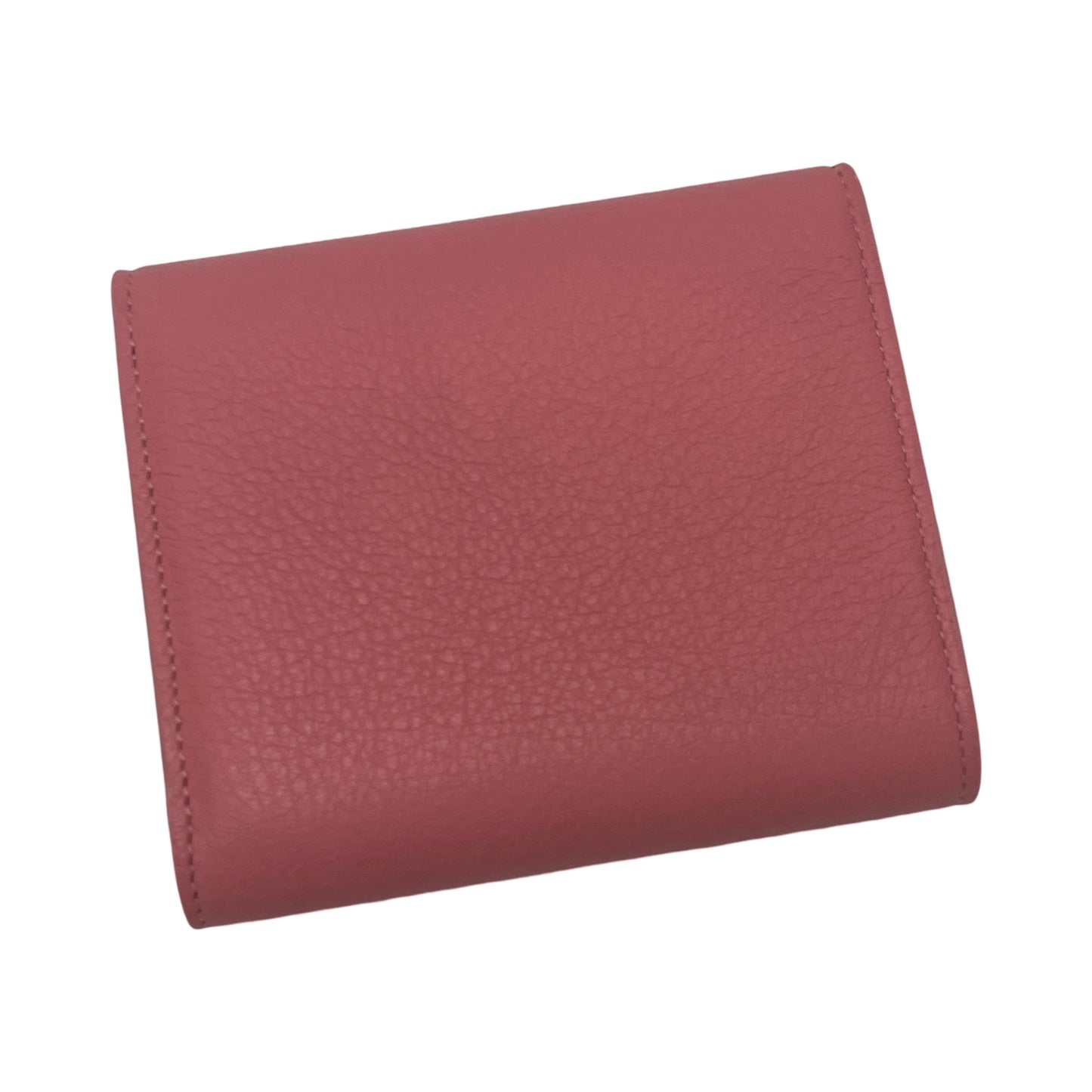 Mansur Gavriel Dark Pink Leather Compact Wallet