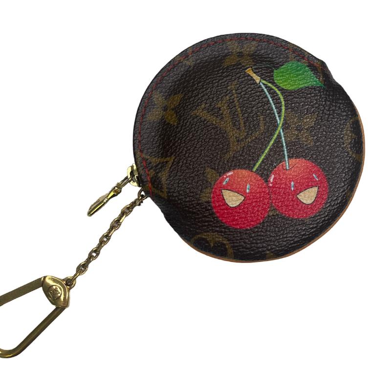 Louis Vuitton Limited Edition Cherry Monogram Cerises Coin Purse Key Chain Bag Charm