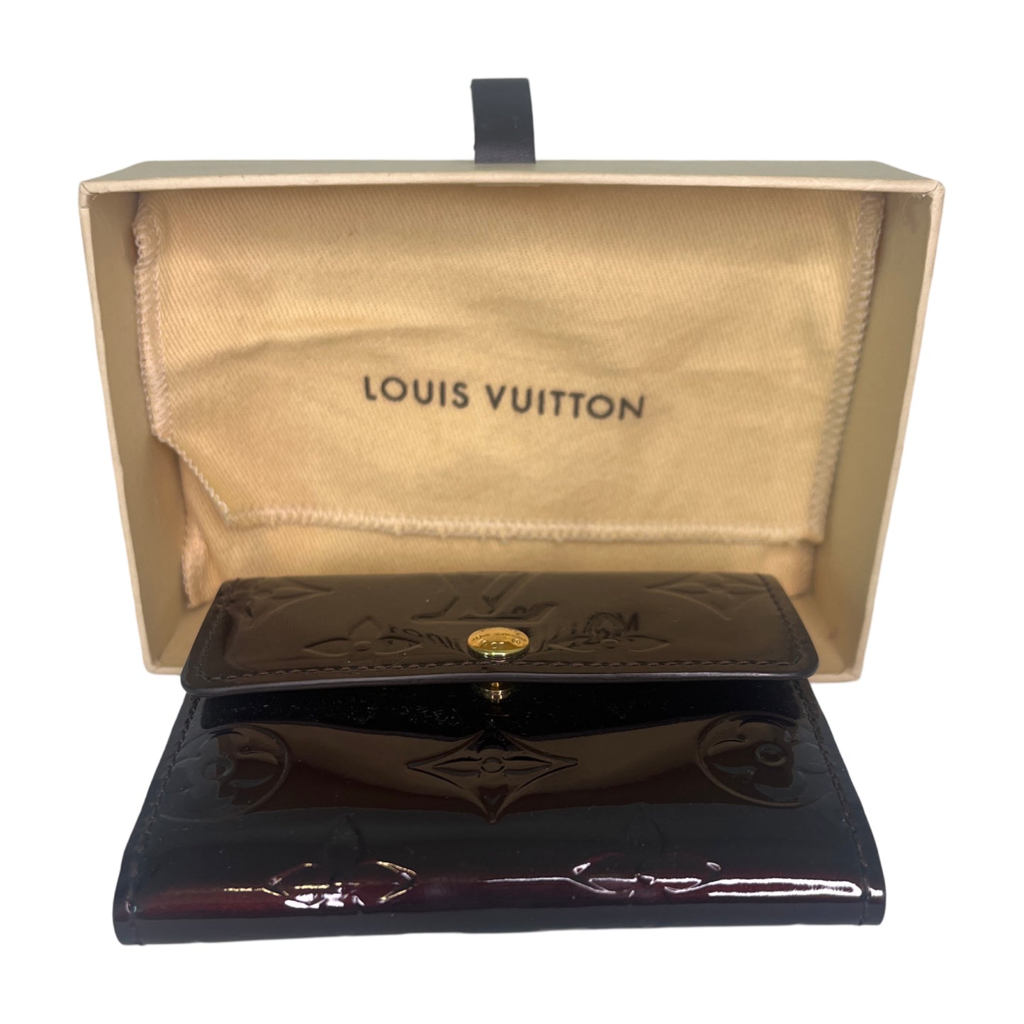 Louis Vuitton Monogram Amarante Vernis Compact Wallet