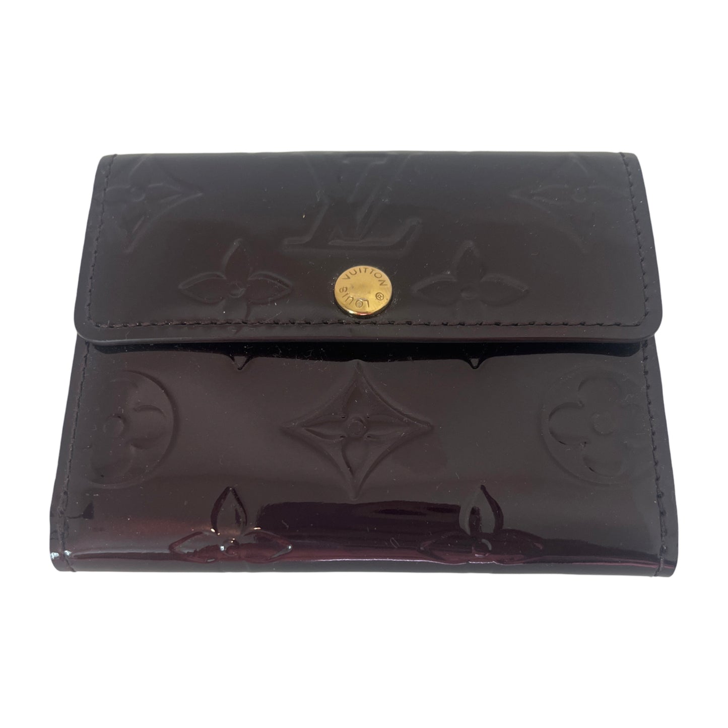 Louis Vuitton Monogram Amarante Vernis Compact Wallet