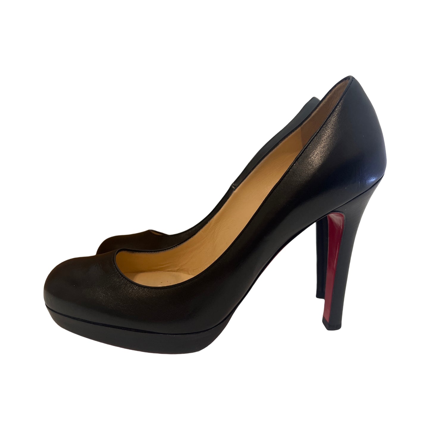 Christian Louboutin Bruges 120 Black Leather Pumps 40