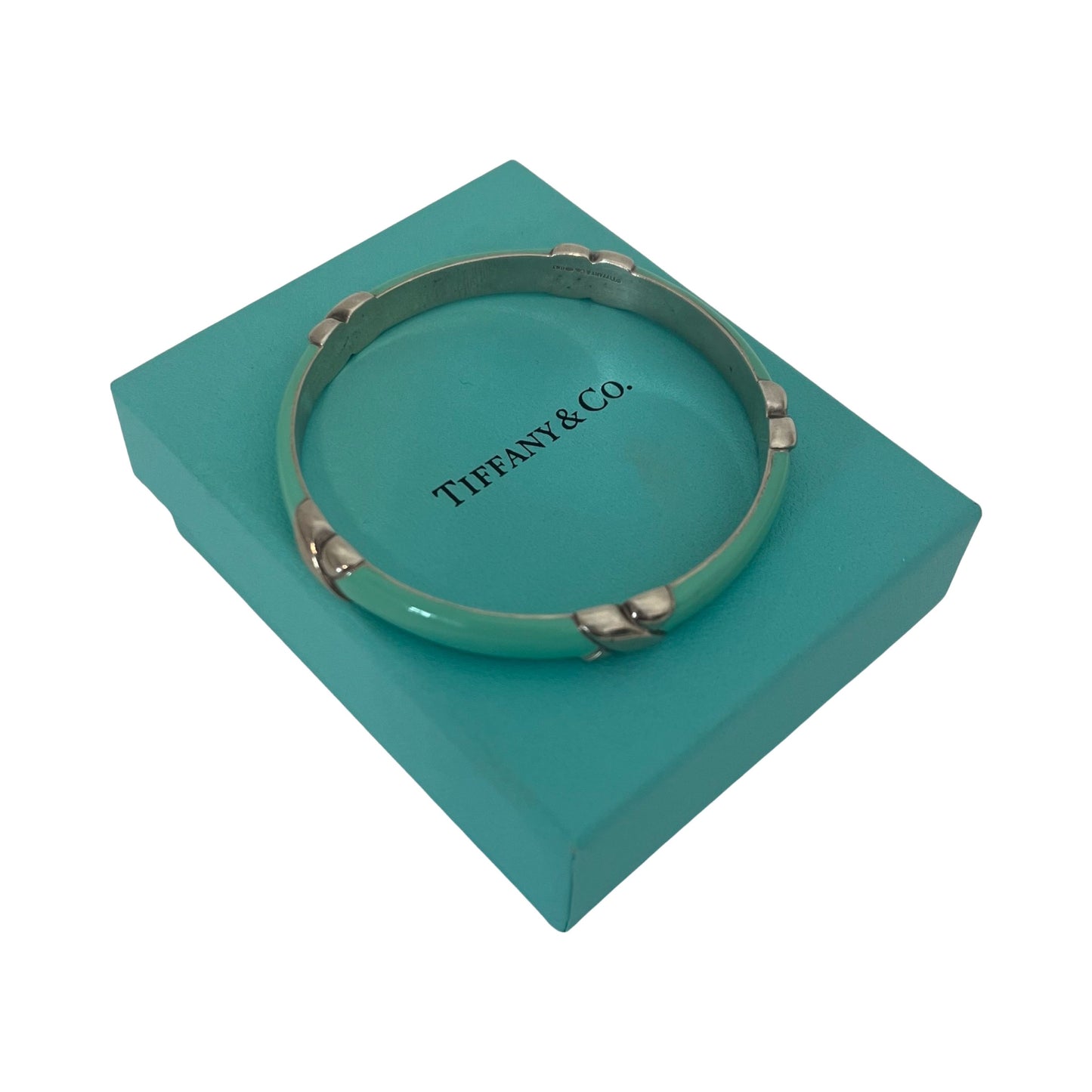 Tiffany & Co. Enamel Signature X Bangle Bracelet