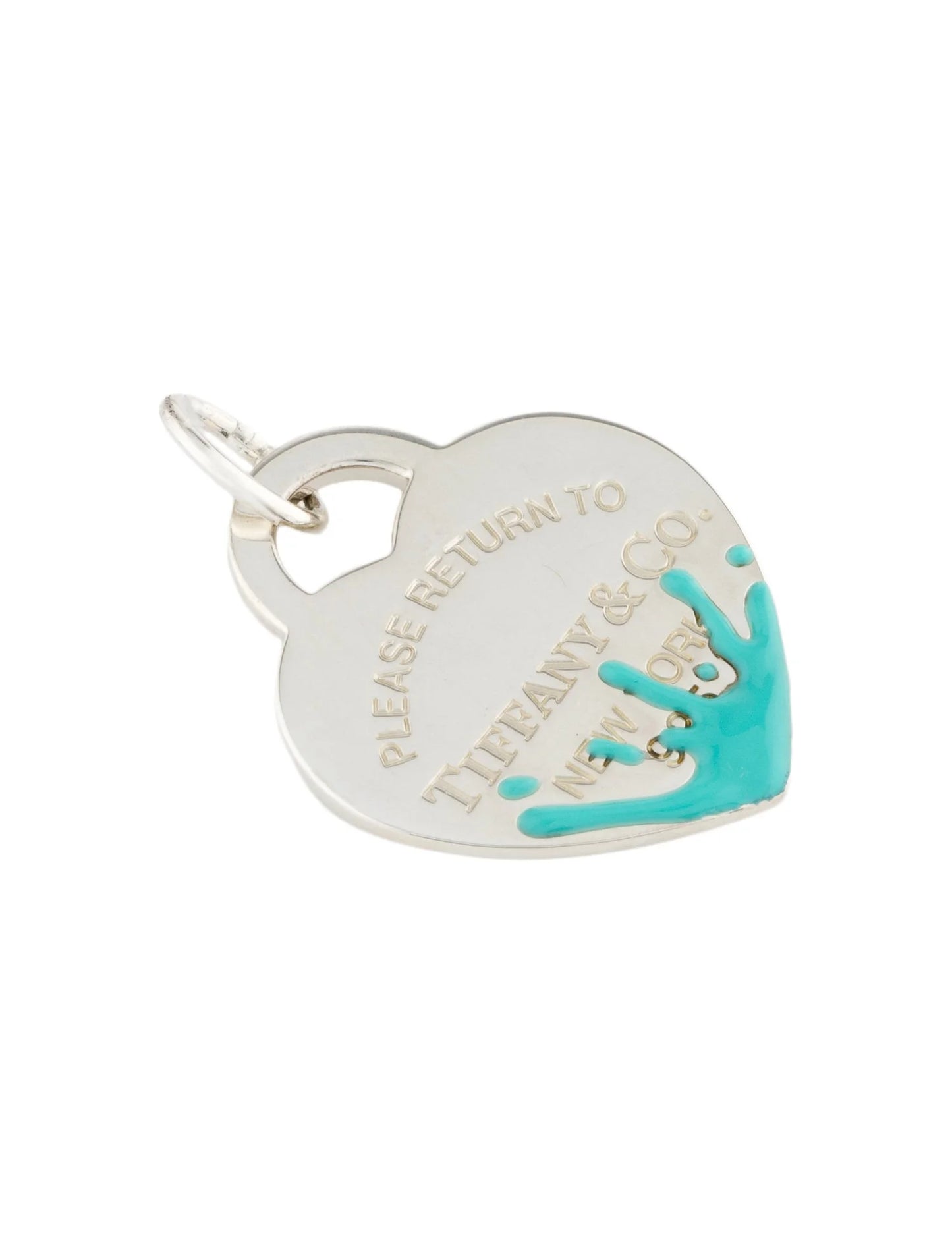 Tiffany & Co. Enamel Color Splash Heart Tag Pendant