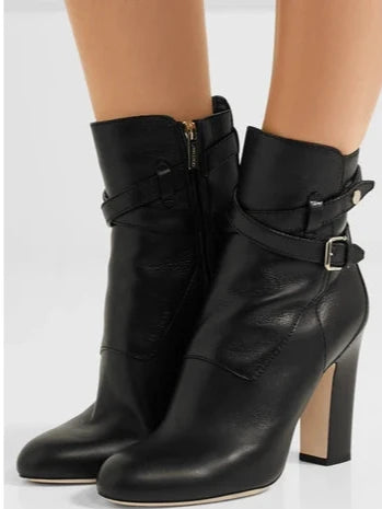 Jimmy Choo Black Mitchel 100 High Heel Ankle Boots  39.5