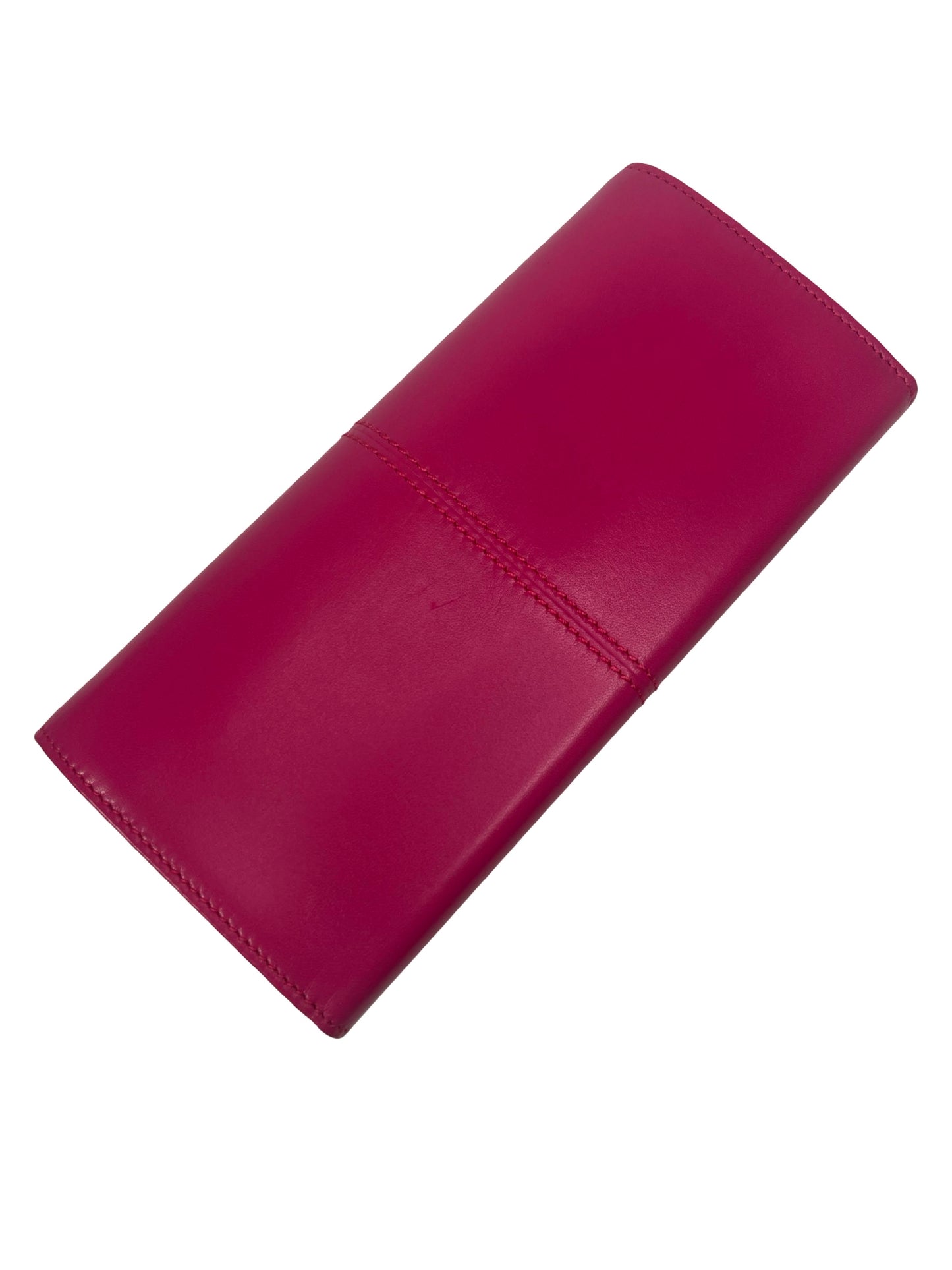 Tods Dark Pink Leather Wallet